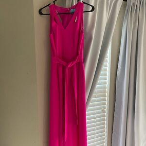 Hot pink jumpsuit